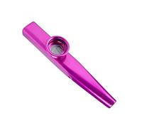 Flauta Kazoo, Ukelele Socio de Aluminio Boca de Metal Resistente Al Desgaste Regalo Kazoo para Rendimiento (PURPLE)