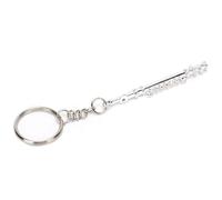 flauta llavero miniatura musical decorativa plata para regalo melómano