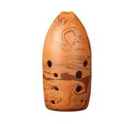 Flauta Musical Ocarina De Cerámica Profesional De Doble Cámara China Xun De 10 Agujeros, Instrumentos Musicales Para Principiantes De Tono FGAED (Color : A Key)