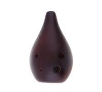 Flauta Ocarina F De Tono Alto De 6 Agujeros, Flauta De Cerámica Esmaltada Ahumada, Instrumento Musical Para Actuación Profesional