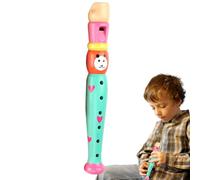 Flauta para niños - Madera 20 cm | Flauta de Juguete Grabadora de 6 Agujeros | Juguete Musical Educativo para Primeros Años, Coordinación -Mano, Desarrollo Sensorial y Aprendizaje Musical