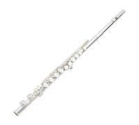 Flauta Para Principiantes Plateada De 16 Agujeros Flauta Con Llave En C Instrumento De Examen Profesional