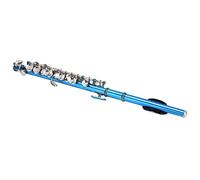 Flauta Piccolo Cuproníquel Azul + Llave E Francesa 6 Agujeros Piccolos Instrumento Clave para Principiantes