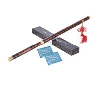 Flauta portátil de bambú natural Dizi chino de viento de madera flauta de madera tradicional instrumentos musicales principiantes