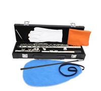 Flauta profesional Flauta Travesera De 16 Agujeros Con Llave En E Y Llave En C Para Adultos