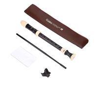 Flauta soprano de 8 agujeros con palo de limpieza, bolsa de almacenamiento, paño de limpieza para instrumentos musicales, regalo británico/alemán