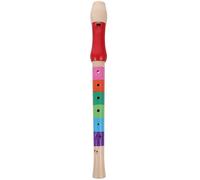 ULTNICE - Flauta dulce de madera con 8 agujeros, soprano, instrumento de viento para niños (color al azar)