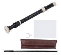 Flauta soprano de plástico, clarinete de 8 orificios, grabadora de llave Alto F, instrumento de viento de resina ABS, 470 mm, 18,5 pulgadas, estilo alemán británico para