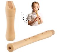 Flauta soprano en llave C con funda rígida, bloque de madera para principiantes, ideal para adultos y estudiantes