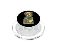 Flauta Susurrador Gatos Flautista Flautista Amante Gato Chica Música PopSockets PopGrip para MagSafe