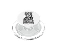 Flauta Susurrador Gatos Flautista Flautista Amante Gato Chica Música PopSockets PopGrip para MagSafe