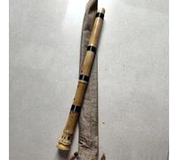 Flauta tradicional china de bambú, 54,5 cm, profesional, 5 agujeros, clarinete Chi Ba para principiantes, instrumento musical auténtico