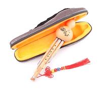 Flauta tradicional china de bambú Hulusi, flauta de calabaza china con caja, calabaza Musical para principiantes, instrumento de calabaza