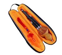 Flauta Tradicional China Hulusi, Flauta De Cucurbitáceas Con Llave C/Bb Desmontable De Tres Tonos Con Funda Hulusi Profesional (Color : Key of C)