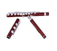 flauta transversal Buena hermeticidad Flauta de secoya 17 Agujero abierto Chapado en plata E Key Rosewood Professional