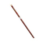 Flauta transversal de bambú amargo para principiantes instrumento profesional de varios tonos nivel de rendimiento inserción doble Principiantes Flauta Bambú(E tone+velvet bag)