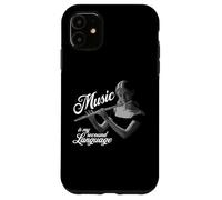 Flauta travesera Music is my second Language Flaute Querflautistin Carcasa para iPhone 11