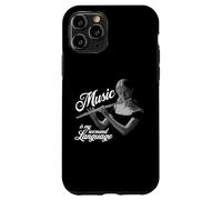 Flauta travesera Music is my second Language Flaute Querflautistin Carcasa para iPhone 11 Pro