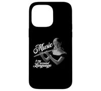 Flauta travesera Music is my second Language Flaute Querflautistin Carcasa para iPhone 14 Pro Max