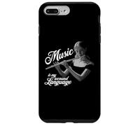Flauta travesera Music is my second Language Flaute Querflautistin Carcasa para iPhone 7 Plus/8 Plus