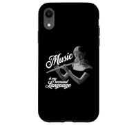 Flauta travesera Music is my second Language Flaute Querflautistin Carcasa para iPhone XR