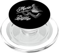 Flauta travesera Music is my second Language Flaute Querflautistin PopSockets PopGrip para MagSafe