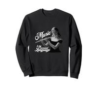 Flauta travesera Music is my second Language Flaute Querflautistin Sudadera