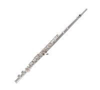 Flautas De Tono C Con Orificio Abierto De 16 Teclas, Flauta De Cuerpo Chapada En Plata De Cuproníquel Con Accesorios De Funda Con Soporte Para Flauta Flauta Travesera para Principiantes