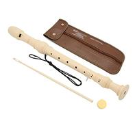 Flautas Dulces Flauta Dulce Escolar Grabadora Alemana ABS Alto con Tecla F para Adultos,Flauta Barroca Profesional 8 Orificios,3 Piezas,con Bastoncillo Limpieza Bolsas Cuero