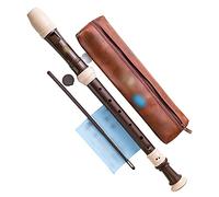 Flautas Dulces Flauta Dulce Soprano Clarinete Profesional Desmontable Estilo Alto Alemán,Flauta 3 Piezas Melodía C 8 Agujeros Estudiantes Escuela,Bastoncillo Limpieza Bolsas Cuero