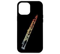 Flautista Estilo Retro Sketch Flauta Carcasa para iPhone 12 Pro Max