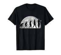Flautista Evolución Luna Flauta transversal Evolution Camiseta