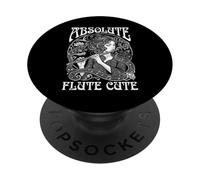 Flautista Flautista Flauta Absoluta Lindo Jugador Chica Músico PopSockets PopGrip Adhesivo