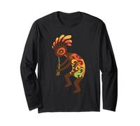 Flautista Nativo Americano Kokopelli Manga Larga