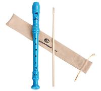 Flauto dulce soprano para niños principiantes, digitación alemana, plástico ABS, 8 agujeros, flauta para adultos, registrador con varilla de limpieza e instrucciones (idioma italiano no garantizado