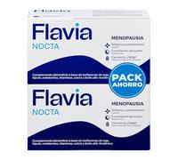FLAVIA Nocta 2 uds x 30 Comprimidos, Alivia los Síntomas de la Menopausia, Isoflavonas de Soja y Melatonina, Mejora el Sueño, Bienestar de los Huesos, Disminuye Cansancio y Fatiga, Estudios Clínicos