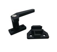 FLAVOR PLUS Manivela/Manilla/Cierre/Tirador/pestillo para Ventana de Caravana Reforzada con tornillería. Medida Standard. Color Negro