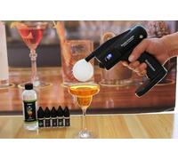 FLAVORCHEF Set de ahumador de cóctel, Pistola de burbujas ahumada, Negro