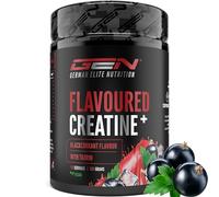 Flavoured Creatine polvo - 550 g - creatina monohidrato + L-taurina - creatina micronizada con sabor - sin azúcares & excelente solubilidad - vegano (Blackcurrant)