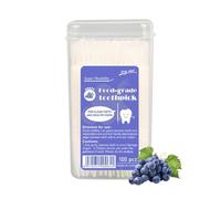 Flavoured Toothpicks - 100 Pcs Toothpicks Fishbone Design | Soft Bristle Đental Clean Picks For Frêsh Breath & Stain Removal | Food Grade PP Mouth Hygiene Picks For Travel