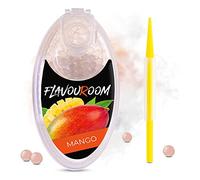 Flavouroom - 100 cápsulas de mango premium | Capsulas aromaticas para un sabor inolvidable | incluye caja para guardar Mango Click Pods