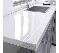 FLAVYO Mantel Transparente De PVC, Mantel Impermeable Y Resistente Al Aceite De 1,5mm, Tapete Antibacteriano para Mesa De Café, Protector De Encimera De Cocina Resistente (70x160cm/28x63in,S)