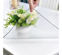 FLAVYO Película Protectora De Cubierta De Escritorio Transparente De PVC, Almohadilla Protectora De Escritorio Esmerilada Transparente 1,5, Adecuada para Oficinas, Tocadores (40x160cm/16x63in)