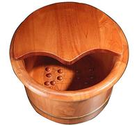 FLBT Baño de pies de Madera Cubo para el hogar Regalo Baño de pies Baño de Madera Barril de Madera para el hogar Duradero Salud Lavado de Pies Cubo Bañera de Pies Madera maciza Baño de pies