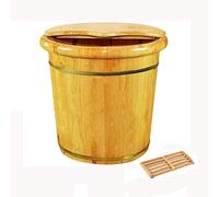 FLBT Baño de pies de Madera Cubo para el hogar Regalo Baño de pies Baño de Madera Barril de Madera para el hogar Duradero Salud Lavado de Pies Cubo Bañera de Pies Madera maciza Baño de pies