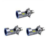 FLBZBLKASL A27F-3X H4 Bombilla de faro LED para motocicleta Hi/Lo con luz de circulación diurna Angel Eye 25W 3000LM Super brillante 6000K faro 7 pulgadas