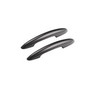 FLBZBLKASL Juego de 2 cubiertas para maNinjas de puertas de coche para estilizar el exterior, Para Mini Para Cooper S, JCW, F56, F57 Manija( Carbon Pattern With Hole and Light)