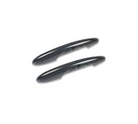 FLBZBLKASL Juego de 2 cubiertas para maNinjas de puertas de coche para estilizar el exterior, Para Mini Para Cooper S, JCW, F56, F57 Manija( The Black Flag With Hole and Light)