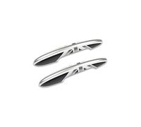 FLBZBLKASL Juego de 2 cubiertas para maNinjas de puertas de coche para estilizar el exterior, Para Mini Para Cooper S, JCW, F56, F57 Manija( Grey Jack No Hole and Light)