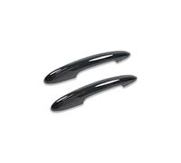 FLBZBLKASL Juego de 2 cubiertas para maNinjas de puertas de coche para estilizar el exterior, Para Mini Para Cooper S, JCW, F56, F57 Manija( Gloss Black No Hole and Light)
